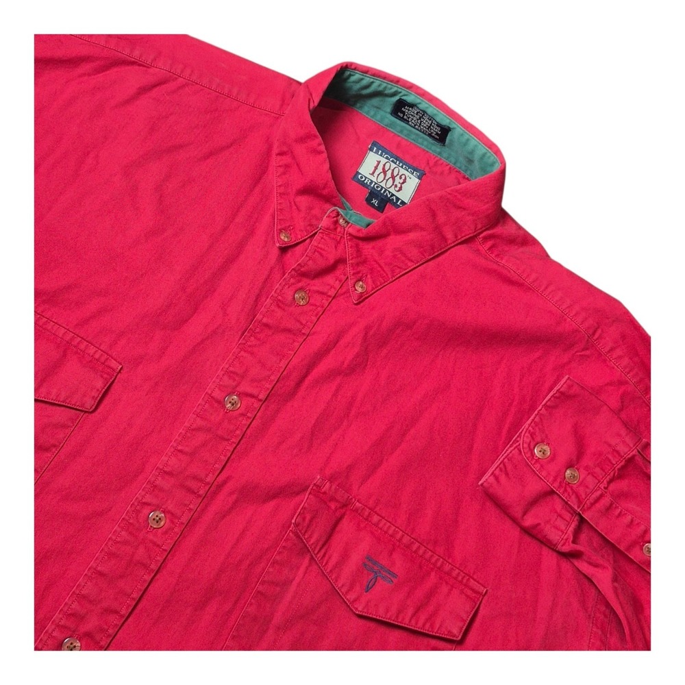 VTG Lucchese 1883 Original Men's XL Red Western Shirt Cowboy Ranch Pearl Snap